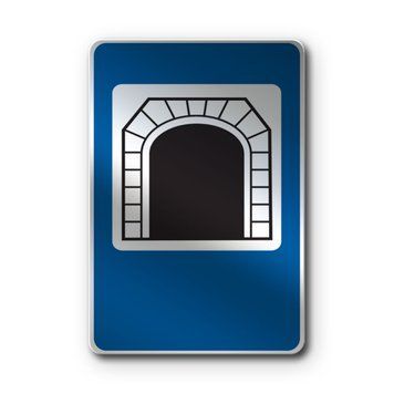 Знак &laquo;Тунель&raquo; (5.74 згідно з ДСТУ 4100:2021) RS5740-1-03 фото