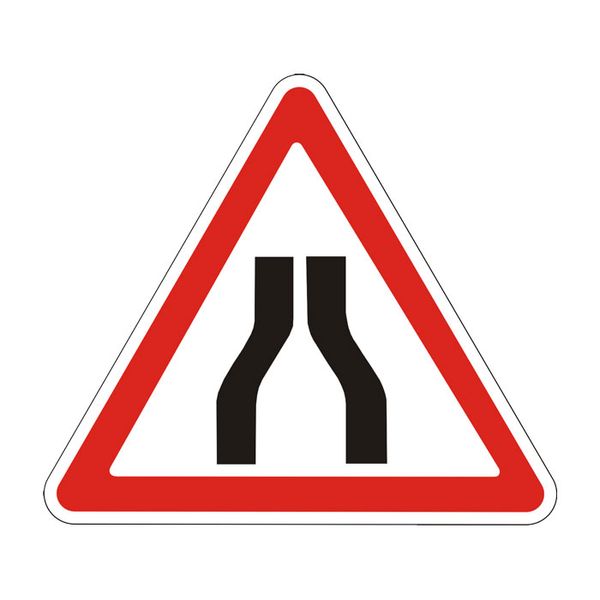 Знак «Звуження дороги» (1.5.1 згідно з ДСТУ 4100:2021) RS1051-1-03 фото