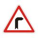 Знак «Небезпечний поворот праворуч» (1.1 згідно з ДСТУ 4100:2021) RS1010-1-03 фото 2