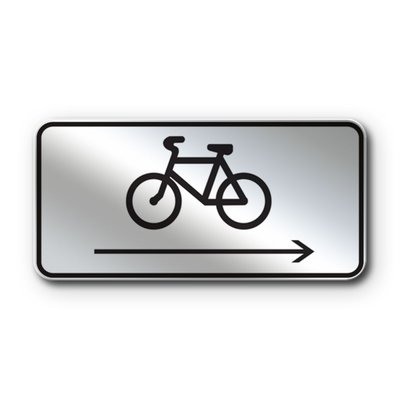 Знак «Напрямок руху велосипедистів» (7.29.4 згідно з ДСТУ 4100:2021) RS7294-1-03 фото