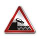 Знак «Виїзд на набережну або берег» (1.8 згідно з ДСТУ 4100:2021) RS1080-1-03 фото 1