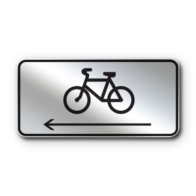 Знак «Напрямок руху велосипедистів» (7.29.5 згідно з ДСТУ 4100:2021) RS7295-1-03 фото