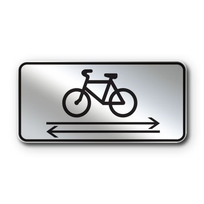 Знак «Напрямок руху велосипедистів» (7.29.6 згідно з ДСТУ 4100:2021) RS7296-1-03 фото