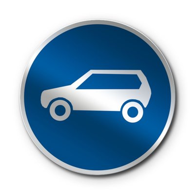 Знак «Рух легкових автомобілів» (4.11 згідно з ДСТУ 4100:2021) RS4110-3-03 фото