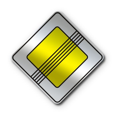 Знак «Кінець головної дороги» (2.4 згідно з ДСТУ 4100:2021) RS2040-1-03 фото