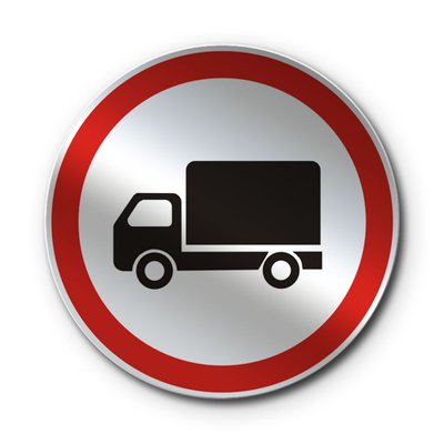 Знак «Рух вантажних автомобілів заборонено» (3.3 згідно з ДСТУ 4100:2021) RS3030-1-03 фото