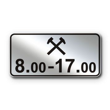 Знак &laquo;Час дії&raquo; (7.4.6 згідно з ДСТУ 4100:2021) RS7046-1-03 фото