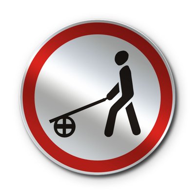 Знак «Рух з ручними візками заборонено» (3.10 згідно з ДСТУ 4100:2021) RS3100-1-03 фото
