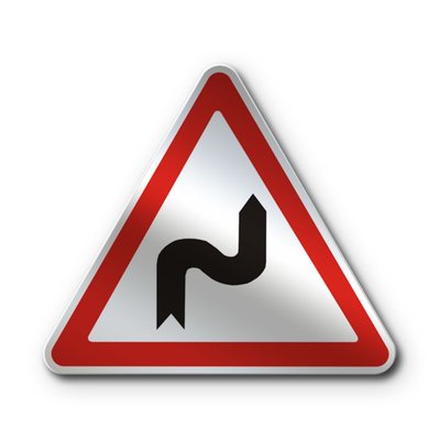 Знак «Декілька поворотів» (1.3.1 згідно з ДСТУ 4100:2021) RS1031-1-03 фото
