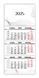 Календар настінний квартальний з 3 пружинами Стандарт 30х63 см "Нейтральний" біла сітка 93794668 фото