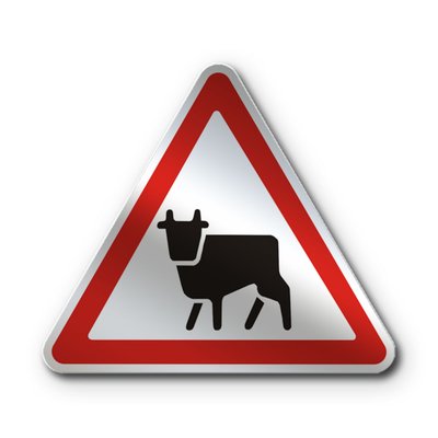 Знак «Перегін худоби» (1.35 згідно з ДСТУ 4100:2021) RS1350-1-03 фото