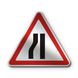 Знак «Звуження дороги» (1.5.3 згідно з ДСТУ 4100:2021) RS1053-1-03 фото 1