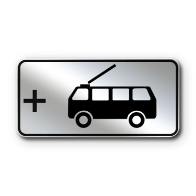 Знак «Вид громадського транспорту» (7.28.3 згідно з ДСТУ 4100:2021) RS7283-1-03 фото