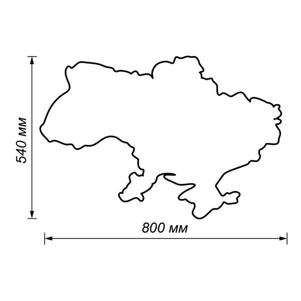 Адресна табличка на будинок у формі карти України HS0002 фото