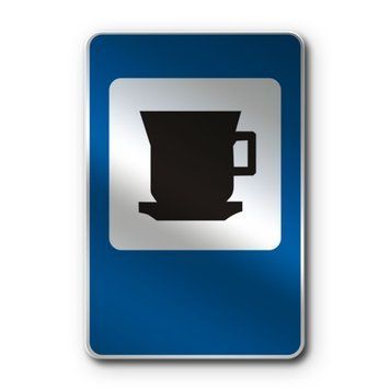 Знак &laquo;Кафе&raquo; (6.14 згідно з ДСТУ 4100:2021) RS6140-1-03 фото