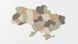 Об’ємна настінна декорація «Карта України» з фанери з контражурним підсвітленням VI-0001 фото 2