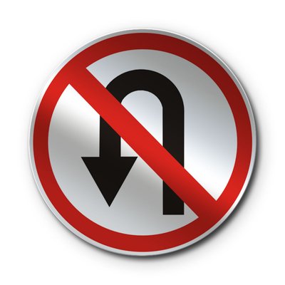 Знак «Розворот заборонено» (3.24 згідно з ДСТУ 4100:2021) RS3240-1-03 фото